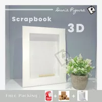 Bingkai Foto Mahar 3D Scrapbook 6R / A5 (15 x 20 cm) / Gift Ultah