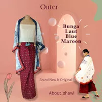 Outer Bunga Laut Blue Maroon