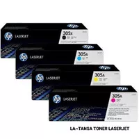 Toner HP 305A Original (Black/Magenta/Cyan/Yellow) -Laserjet Cartridge