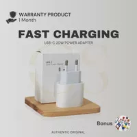 ADAPTOR CHARGER IPHONE 20W TYPE C ORIGINAL FAST CHARGING BATOK CHARGER