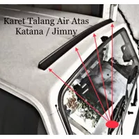 Karet Talang Air Atap Suzuki Katana dan Jimny | List Talang Air Atap