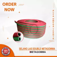 METAGOMMA SELANG LAS DOBEL 6MM + 9MM HOSE WELDING DOUBLE OXY ACE - ROL