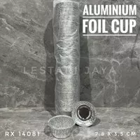 Alumunium Foil Cup Tray RX 14081 Wadah Kotak Pudding Pasta Kue