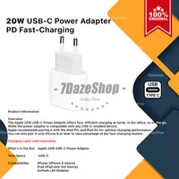 Adaptor Charger iPhone USB-C 20W PD Fast Charging 13 Pro Max SE iPad