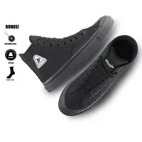 Sepatu Mavelin Classic Andro High Full Black - Sepatu Sneakers Casual