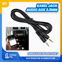 Kabel Jack Audio AUX 3.5mm Konektor Speaker Mobil PC Murah Grosir
