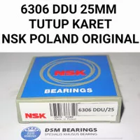 Bearing 6306 DDU 25MM Tutup Karet NSK POLAND