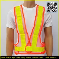 Rompi Jaring V Scotlight Orange / Safety Vest / Rompi Safety