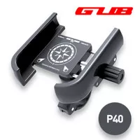 GUB P40 Stand Phone Holder Hp Sepeda Motor Stang Spion Dudukan Hp Hand