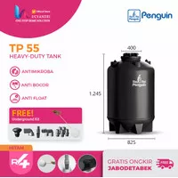 Tangki / Tandon / Toren Air Pendam Penguin TP 55 (500 L) Original