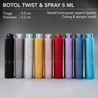Botol Twist and Spray 5ml - Travel Size Refillable Parfum Putar