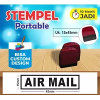 Flash Stamp Warna | Stempel AIR MAIL -Nota-Kantor-Toko - Portable 4515