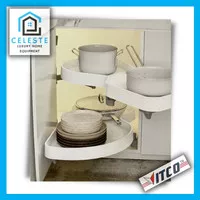 VITCO Swivel Basket White / Keranjang Putar Lemari Dapur/ Furniture