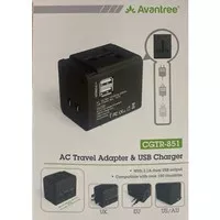 Avantree travel adapter 2 USB charger international universal CGTR851