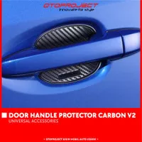 Door Handle Protector Carbon V2 / Sticker Outer Carbon