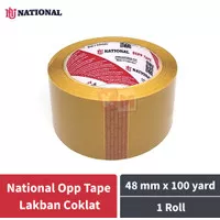 Lakban Coklat National Opp Tape 2 Inch 48 mm x 100 Yard / Produk Nachi