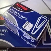 Trigonal Clip / Papper Clip Joyko No.3..harga 1 box