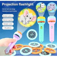 Mainan Edukasi Anak Flashlight Projector / Proyektor Mini Isi 8 gambar