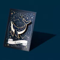 Cetus: The Orbit Whale, Humpback Whale Constellation Enamel Pin