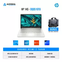 HP 14s-DQ0508TU - Intel Celeron N4120-4GB-SSD 256GB Win 11 OHS