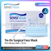 SENSI - Masker Tali 3 Ply | Masker Tie On 3 Ply | Masker Sensi