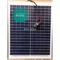 Solar Cell 20WP Solar Panel 20WP 20 WP dengan Kabel Jepit Aki