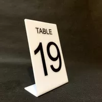 nomor meja kafe akrilik / nomor meja kafe / stand nomor meja