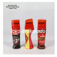 Semir Sepatu Kiwi Cair Instan polish 75ml Pengkilap Sepatu