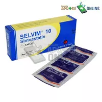 SELVIM 10MG BOX TABLET 10`S/SIMVASTATIN/KOLESTEROL/LDL
