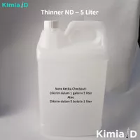 Thinner ND 5 Liter Thinner ND+ ND Super Pengencer Cat Duco Synthetic