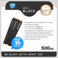 WD Black SN770 M.2 NVMe SSD / 500GB / Up To 5.150 MB/s
