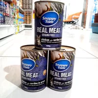 Snappy Tom Kaleng 400g 1 Dus- Wet Food Cat Chicken Sardine Ekspedisi