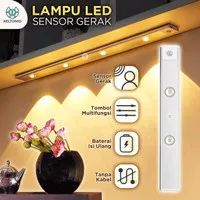Lampu LED Sensor Gerak Tempel Dinding Lemari Cabinet Lamp Motion Light