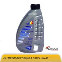 OLI MESIN Q8 FORMULA EXCEL 5W 40 HIGH PERFORMANCE SYNTHETIC OIL