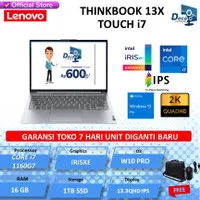 LENOVO THINKBOOK 13X TOUCH i7 1160G7 16GB 1TBSSD WIN 10PRO 13.3QHD IPS