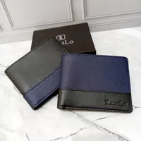 Dompet pria laszlo 2122W twotone pu leather/kulit sintetis with box