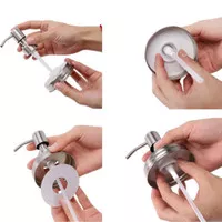 BALL MASON JAR Soap / Liquid Pump Dispenser - Silver - untuk cairan