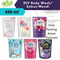 Sabun Cair GIV 450ml 450 ml Bodywash Body Wash Pouch Refill Original