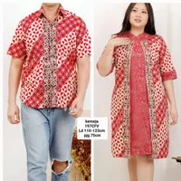 dress batik jumbo/dress batik bigsize/baju imlek/batik couple/brokat