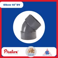 Fitting PVC Elbow 45 DV / Knee Pralon 1 1/4"- 6" (Sambungan Pipa PVC)