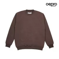 Sweater Polos Unisex | Oepro | Full Cotton Fleece | Brown Berlin