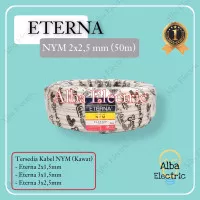 Kabel Listrik eterna 2x2,5 50M (Meter) Kawat Tembaga NYM Isi 2x2.5