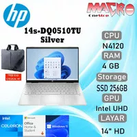FREE OFFICE!HP 14S-DQ0508TU (N4120/14"/4GB/256GB/W10/Backlit) - Silver