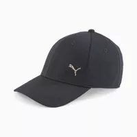 Puma Gold Metal Cat Cap Black Hitam Logo Emas 024158-01 Topi Original