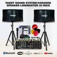 Paket Karaoke rumah Link master 10 inch komplit sound system full set