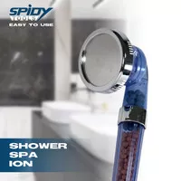 Spidy Kepala Sower Spa Terapi Ion Mineral Ionizer Shower Head 3 In 1