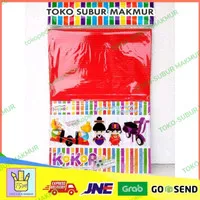 KERTAS WARNA COLOR KOKORU GELOMBANG KREASI STRIPE CORRUGATED PAPER ATK