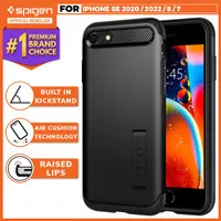 Case iPhone SE 3 2022/2020 8/7 Spigen Slim Armor Hybrid Stand Casing