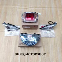 Paket reflektor lampu depan belakang + sein mio sporty original yamaha