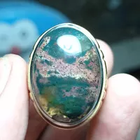 cincin batu akik pancawarna garut lain bacan dan badar besi